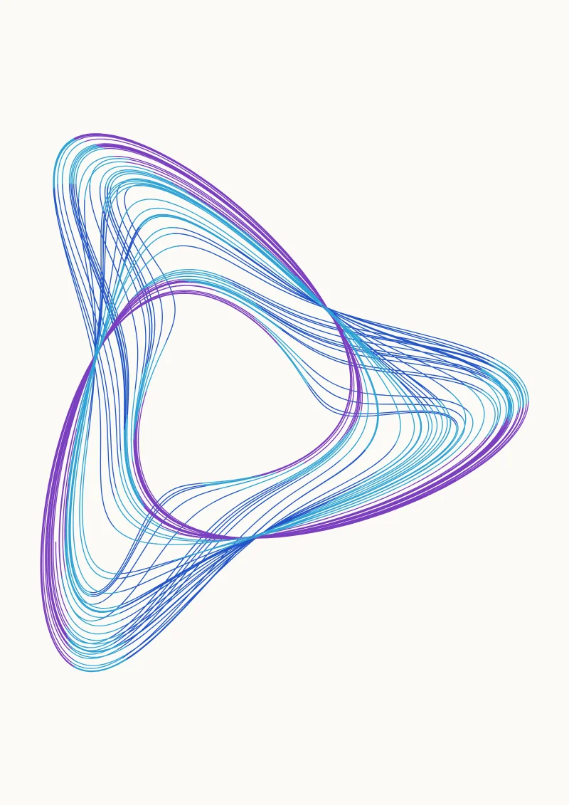 Strange Attractor pen plotter drawing with the default settings