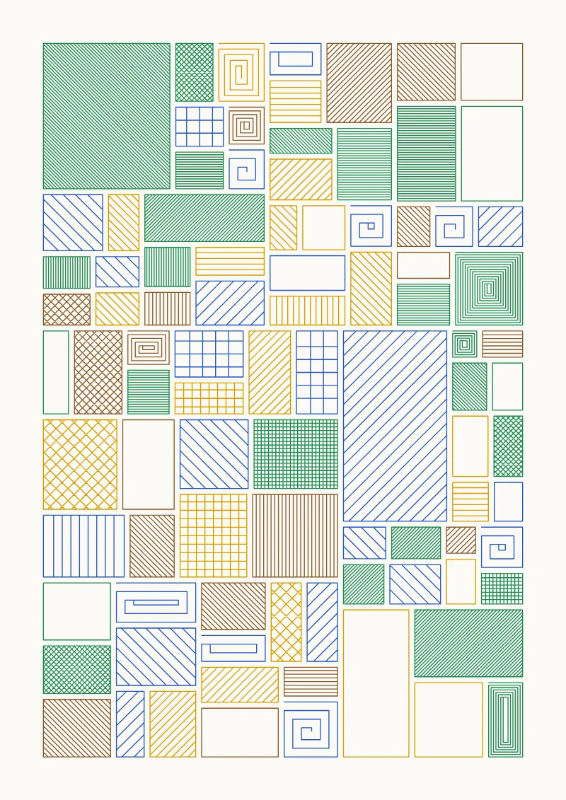 Subdivision pen plotter drawing with the default settings