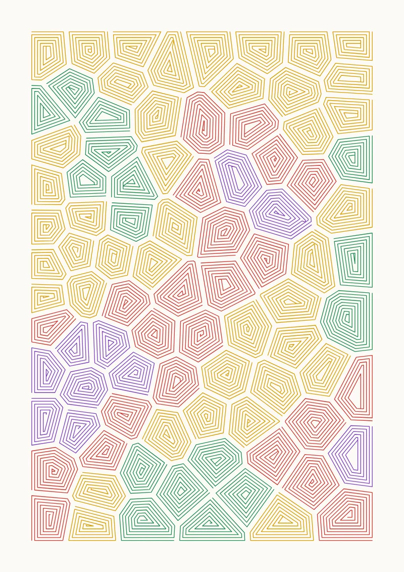 Voronoi pen plotter drawing with the default settings